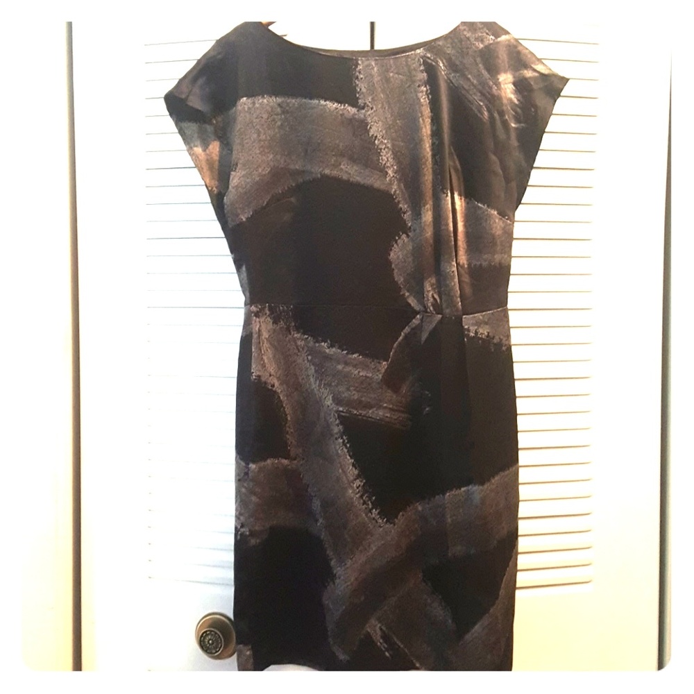 Mossimo Shift Dress Knee-Length Grey 10
